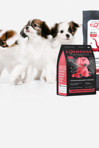 Полнорационный корм для щенков Cosmodog